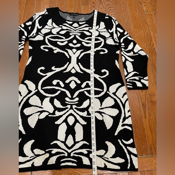 Derek Heart Black and White Long Sleeve Dress - Picture 4 of 12